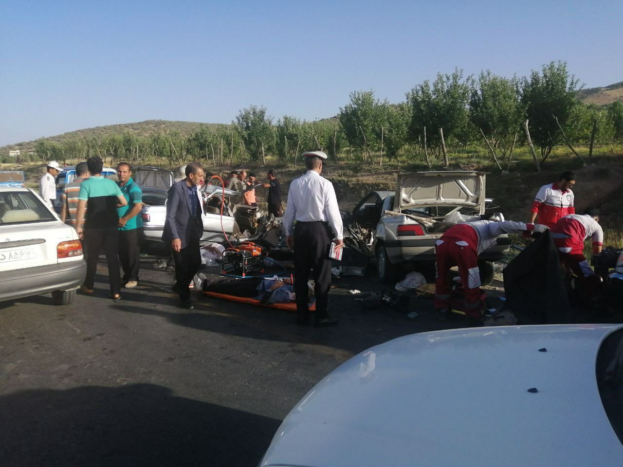 4 کشته و 6 مصدوم در برخورد شاخ به شاخ ۲ پژو در لرستان